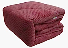 Merinos fashion micro yorgan çift kişilik 195x215 erguvan