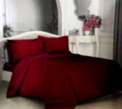 PamukSaten Nevresim Takımı Bordo