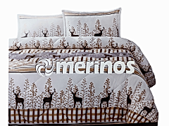 Merinos Yorgan Comforter Set 160X240 Dear Bej