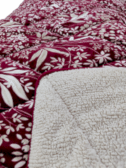 Merinos Yorgan Comforter Set 220X240 Botanica Bordo