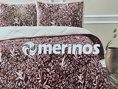 Merinos Yorgan Comforter Set 220X240 Botanica Bordo