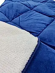 Merinos Yorgan Comforter Set 220X240 Düz Mavi