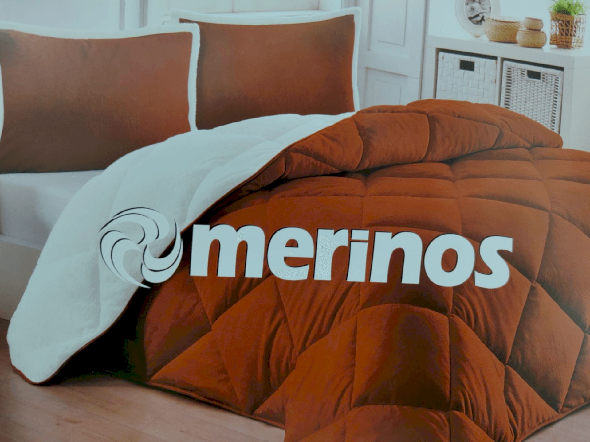 Merinos Yorgan Comforter Set 220X240 Düz Kremit