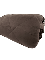 Merinos Yorgan Comforter Set 220X240 Düz Kahve