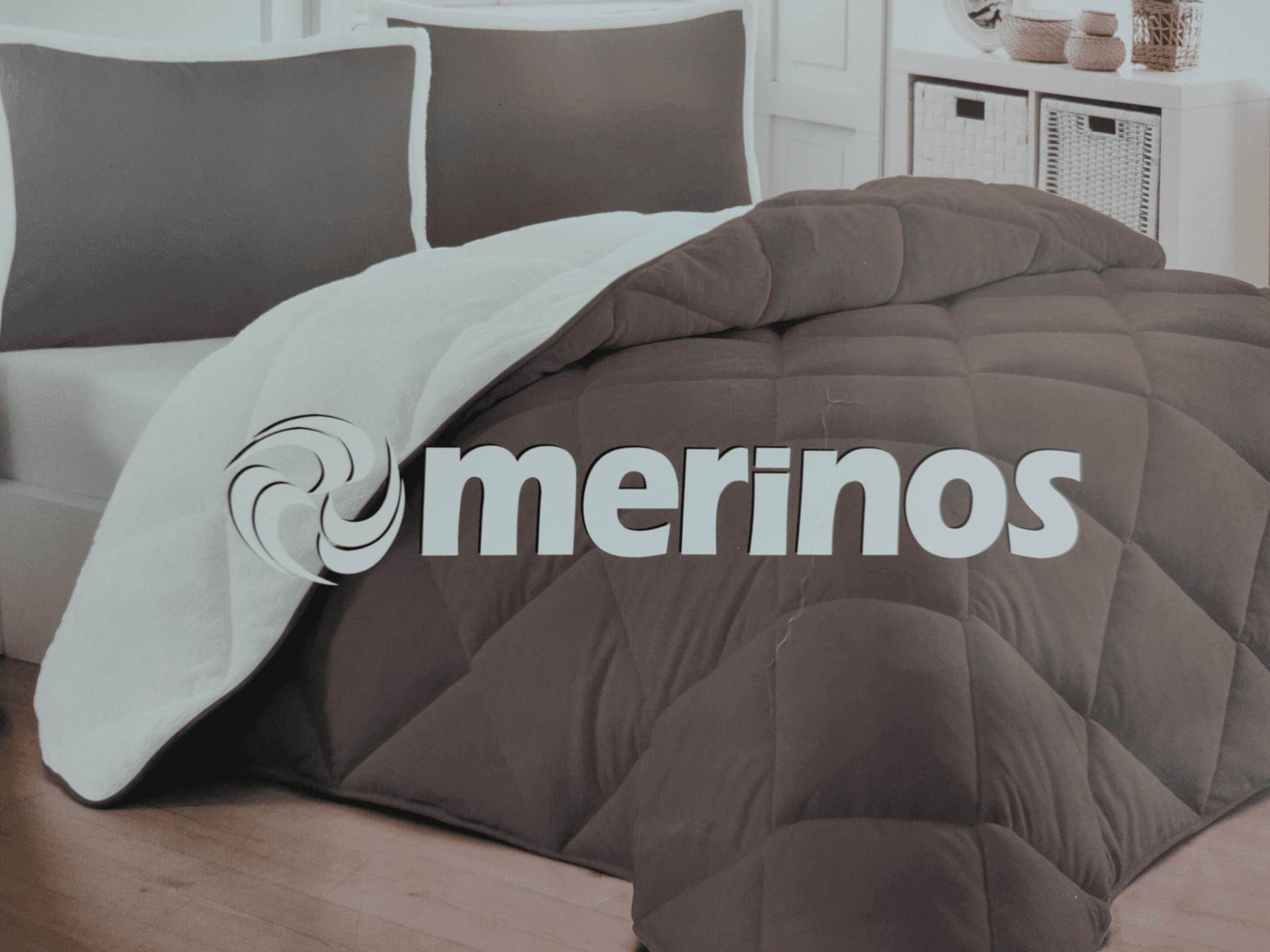 Merinos Yorgan Comforter Set 220X240 Düz Kahve