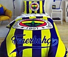 Taç Fenerbahçe Çubuklu Lisanslı Tek Kişilik Nevresim Takımı