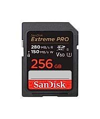 SanDisk Extreme PRO 256GB V60 SD cards