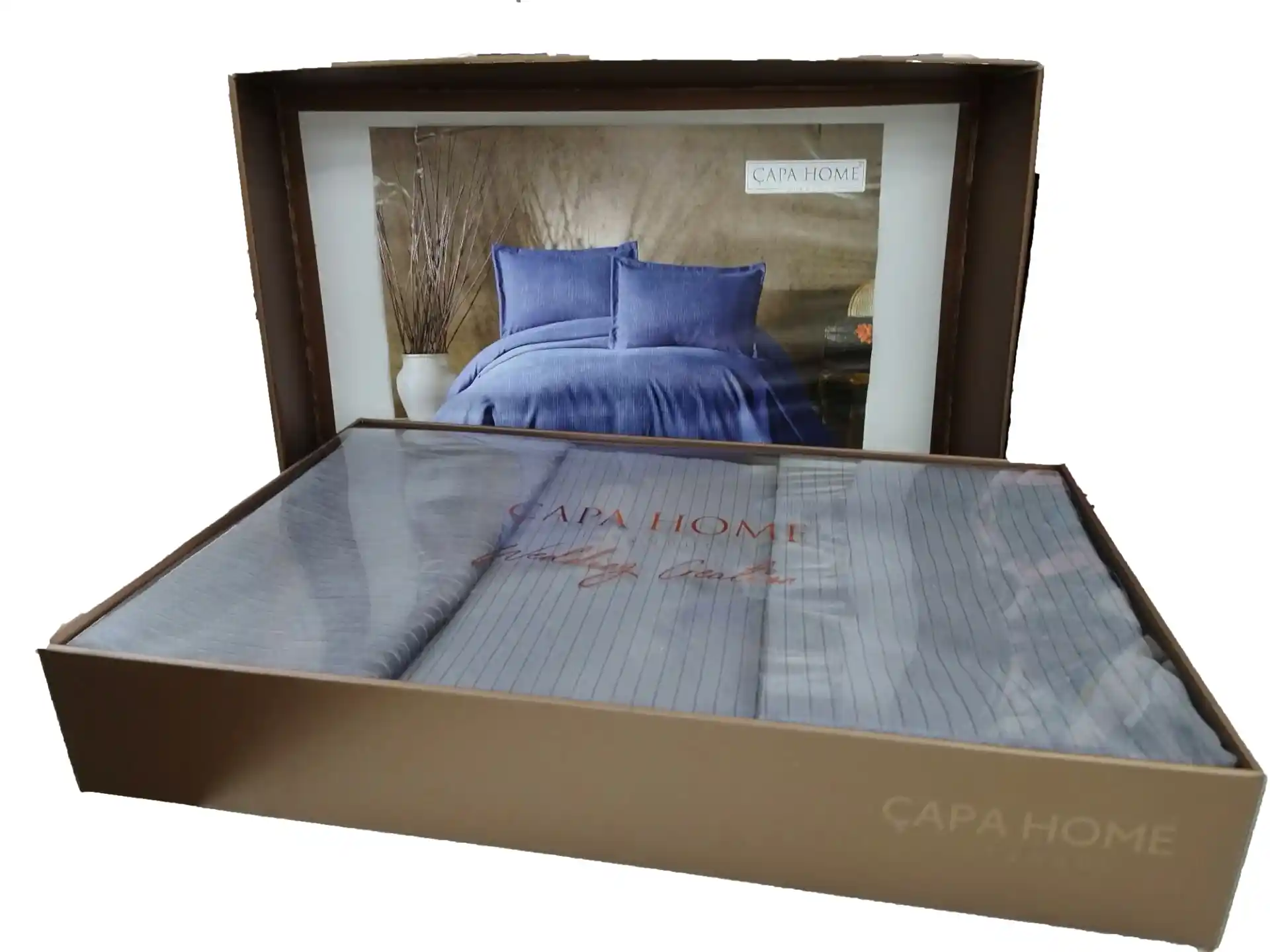 Çapa Allegra Çift Kişilik Yatak Örtüsü Antrasit