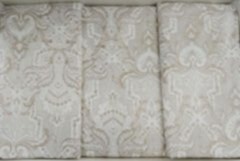 Çapa Avangart Çift Kişilik Yatak Örtüsü Bej