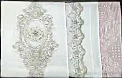 İpekçe Eliza Yatak Örtüsü Seti 6 Parça  Pamuk saten Pudra