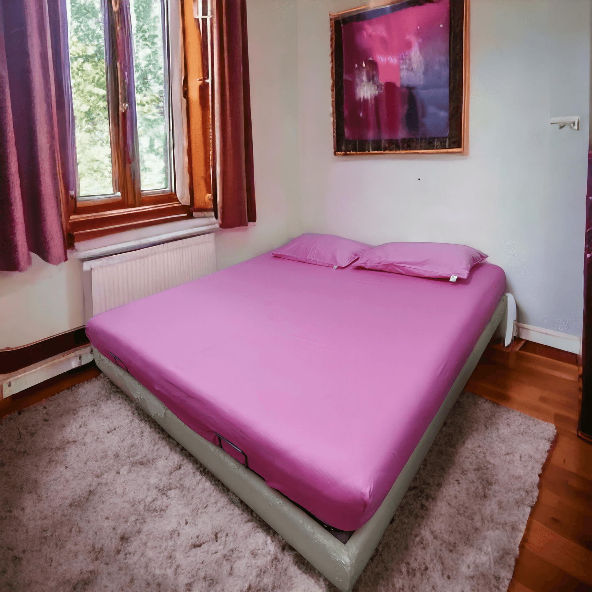 %100 Pamuksaten  Tek Kişilik Çarşaf Takımı