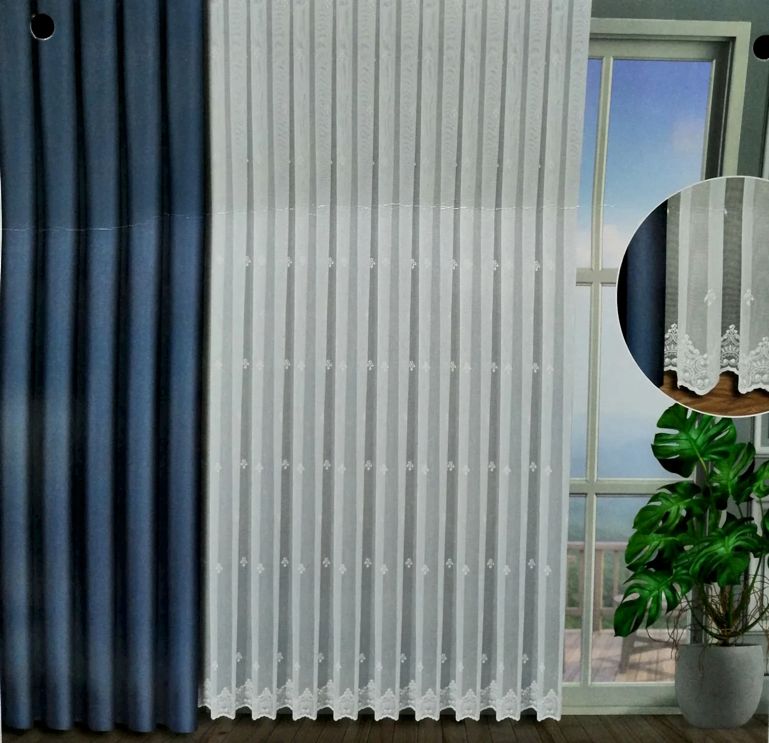 Kadina Taç BR24125 v61 Tül Perde