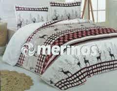 Merinos Yorgan Comforter Set 220X240 Deer Gri