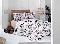 Altınbaşak %100 Pamuk Ranforce Tek Kişilik Nevresim Takımı Favor Ön Kahve