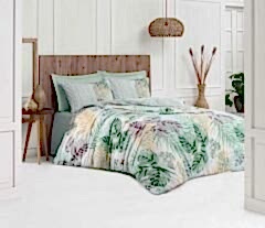 Altınbaşak %100 Pamuk Ranforce T.K. Nevresim Tk. Valeron Ön Yeşil