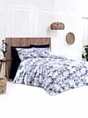 Altınbaşak %100 Pamuk Ranforce T.K. Nevresim Tk. Yuki İndigo