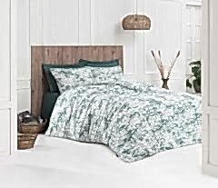 Altınbaşak %100 Pamuk Ranforce T.K. Nevresim Tk. Yuki Yeşil