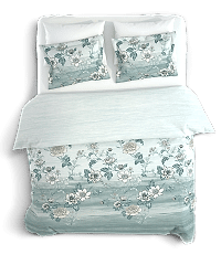 Şık Floral Desenli %100 Pamuk Çift Kişilik Nevresim Takımı