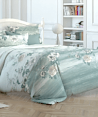 Şık Floral Desenli %100 Pamuk Çift Kişilik Nevresim Takımı