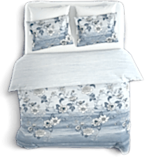 Şık Floral Desenli %100 Pamuk Çift Kişilik Nevresim Takımı