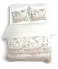 Şık Floral Desenli %100 Pamuk Çift Kişilik Nevresim Takımı