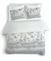 Şık Floral Desenli %100 Pamuk Çift Kişilik Nevresim Takımı