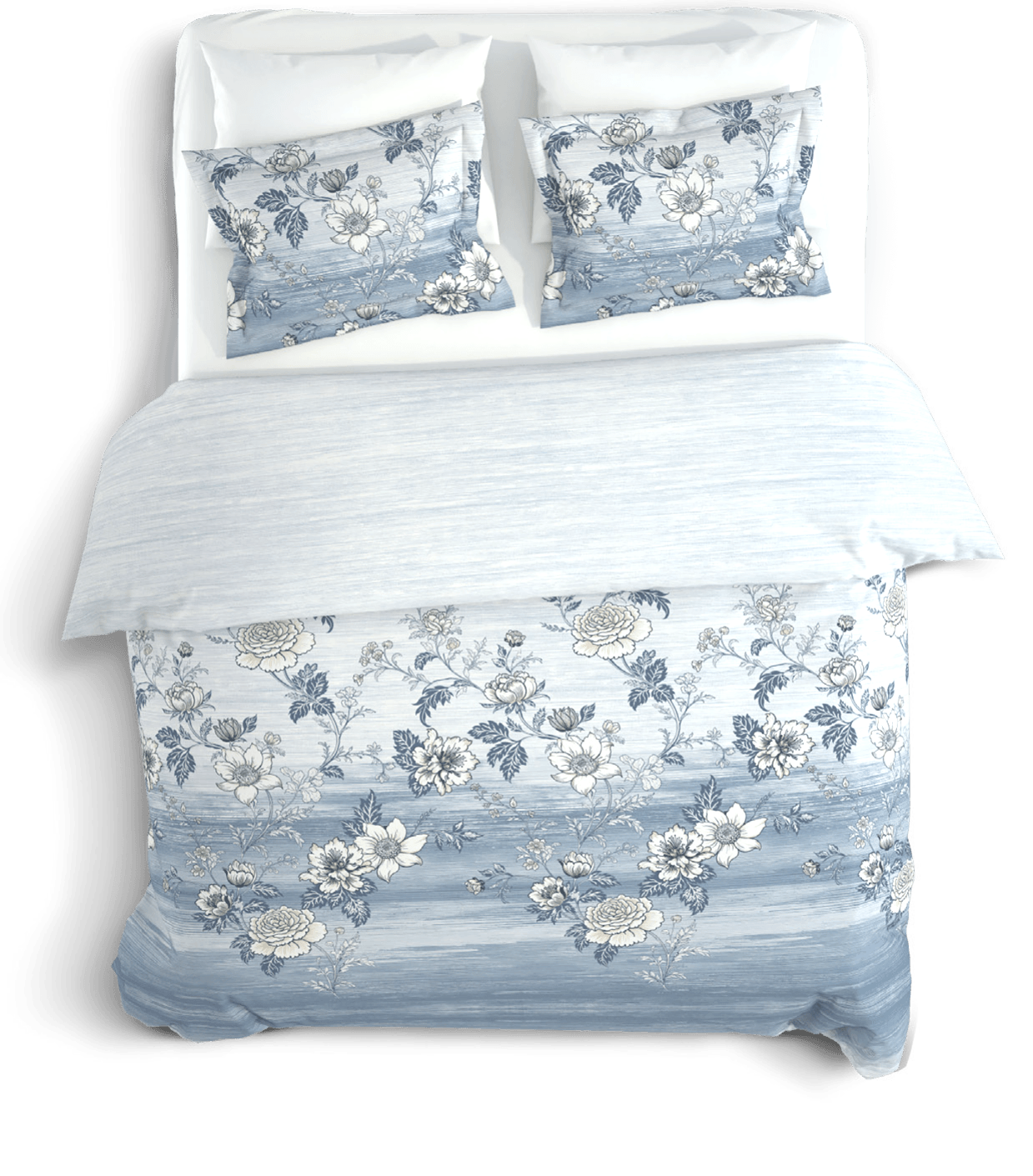 Şık Floral Desenli %100 Pamuk Tek Kişilik Nevresim Takımı