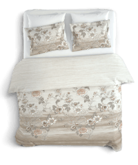 Şık Floral Desenli %100 Pamuk Tek Kişilik Nevresim Takımı