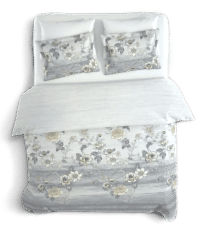 Şık Floral Desenli %100 Pamuk Tek Kişilik Nevresim Takımı