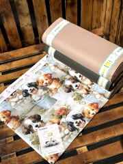 5D Köpek Desenli Dijital Poplin Kumaş   – 240 cm  %100 Pamuk  130 GSM