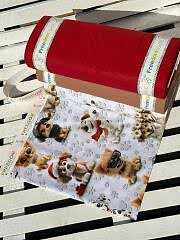 5D Köpek Desenli Dijital Poplin Kumaş   – 240 cm  %100 Pamuk  130 GSM