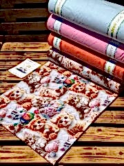 5D Kedi Desenli Dijital Poplin Kumaş   – 240 cm  %100 Pamuk  130 GSM