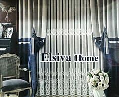 Siryus 1 takım Pano fon perde lacivert