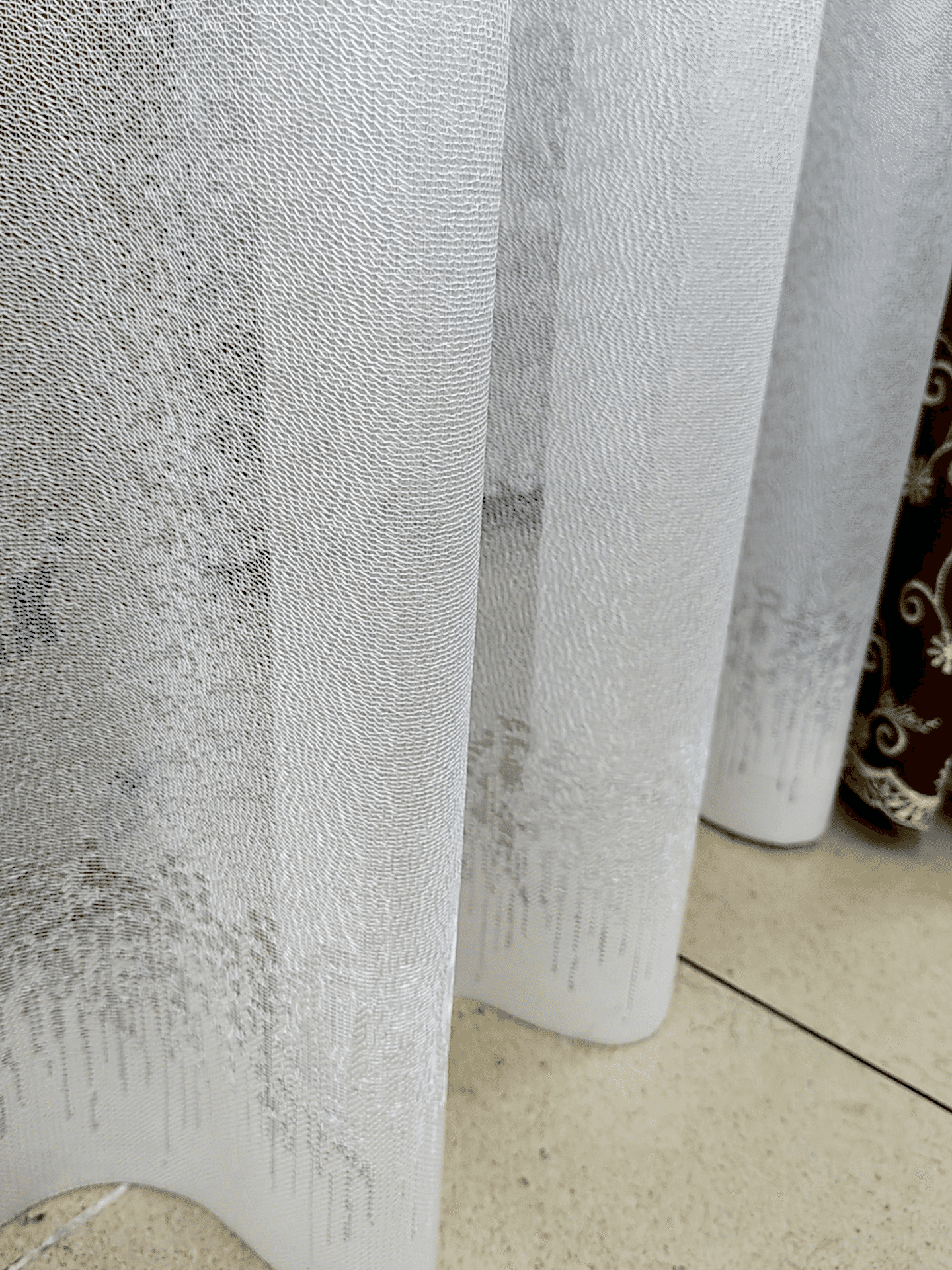 Zarif tül perde 214x260cm Seyrek Pile