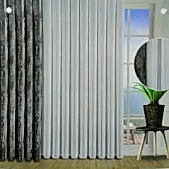 4025 Gümüş Simli Makarna Tül Perde