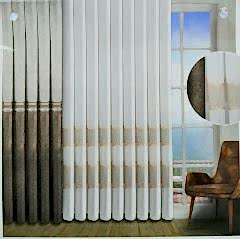 Nadide Taç Gri Tül Perde Desen KTM5258