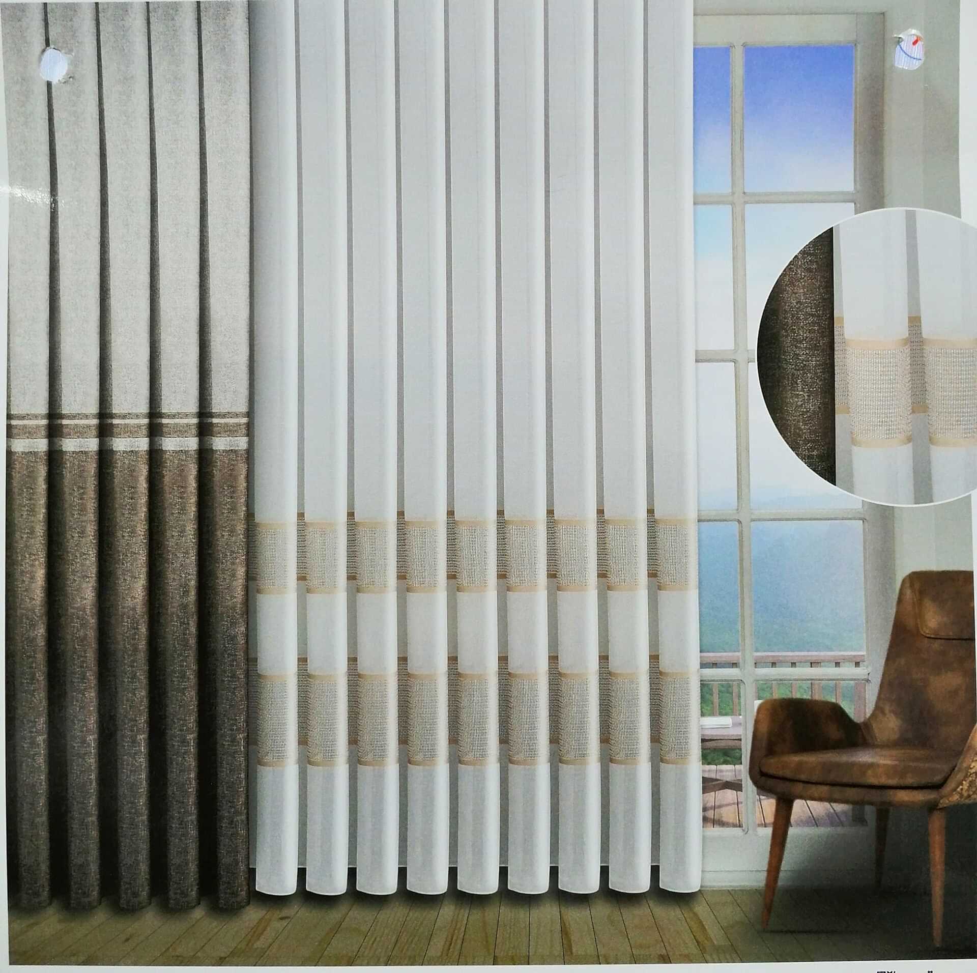 Nadide Taç Vizon Tül Perde Desen KTM5258