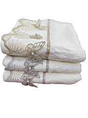 Beyza Kelebek Güpürlü El Yüz Havlusu 50x90